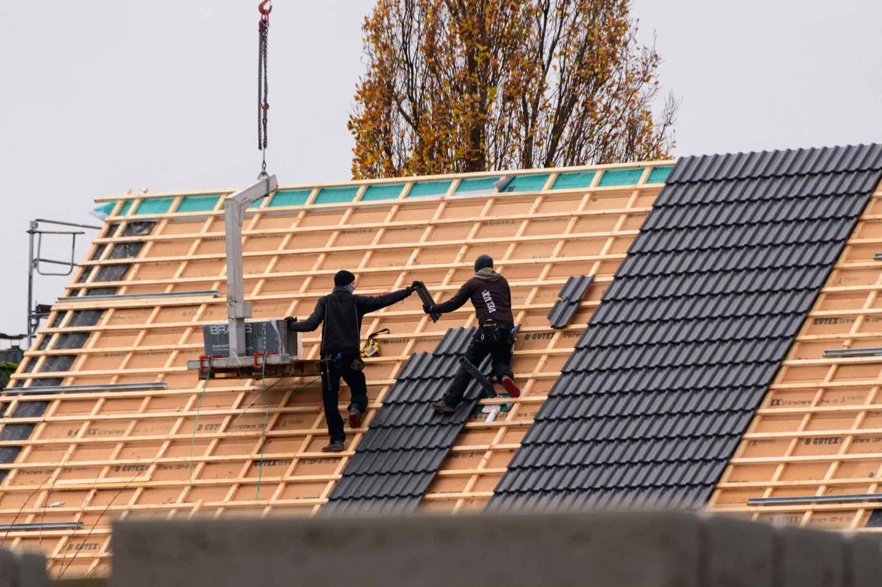 Handwerker bei der Arbeit