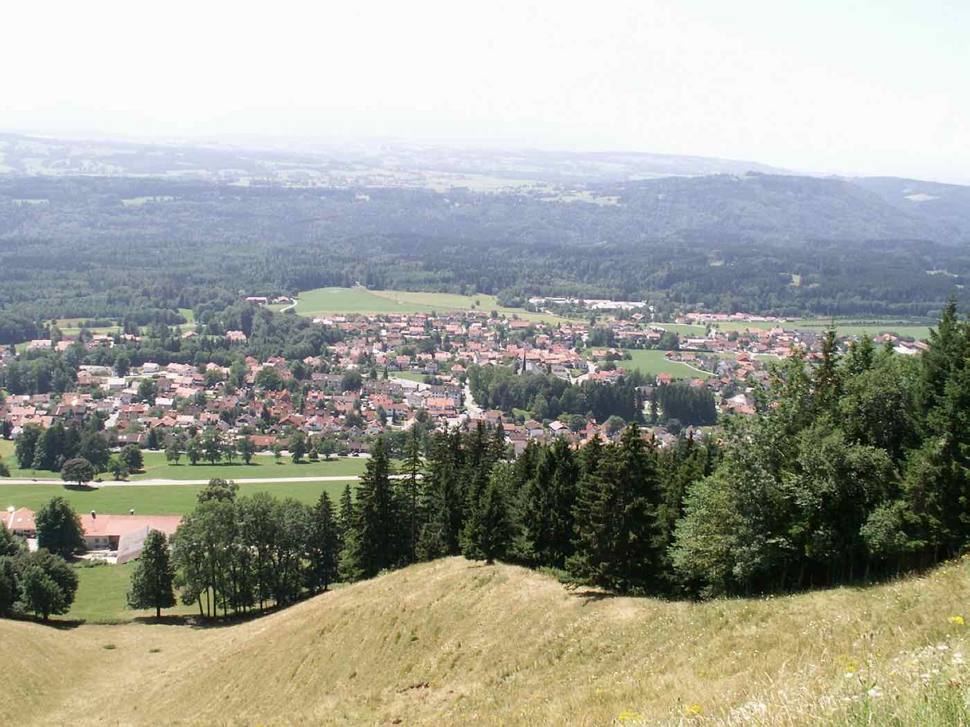 Blick auf Peißenberg im Pfaffenwinkel